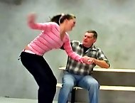 Nicky gets a hard spanking for cutting class
